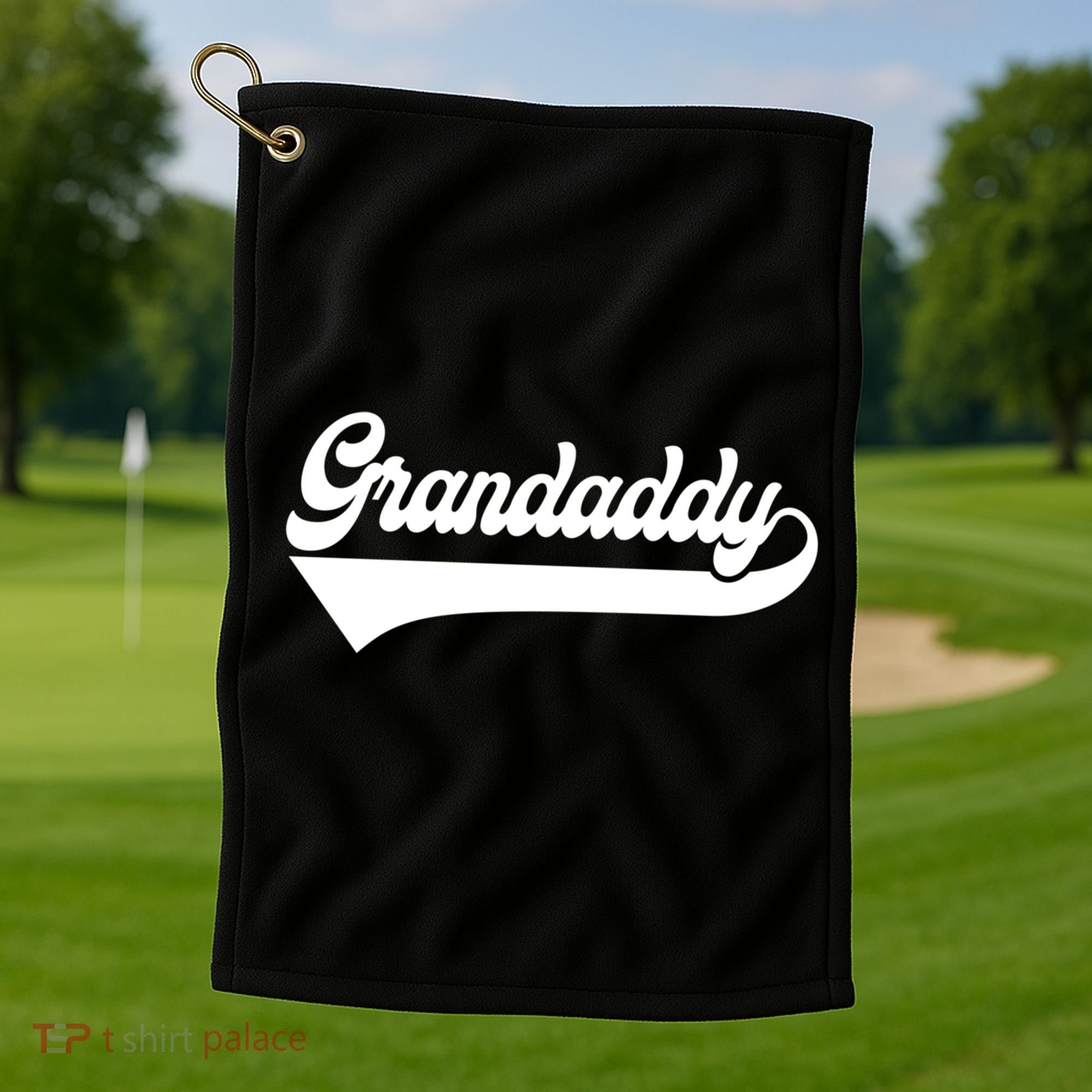 Grandaddy Soon To Be New Grandaddy Funny FatherS Day Gift Golf Towel