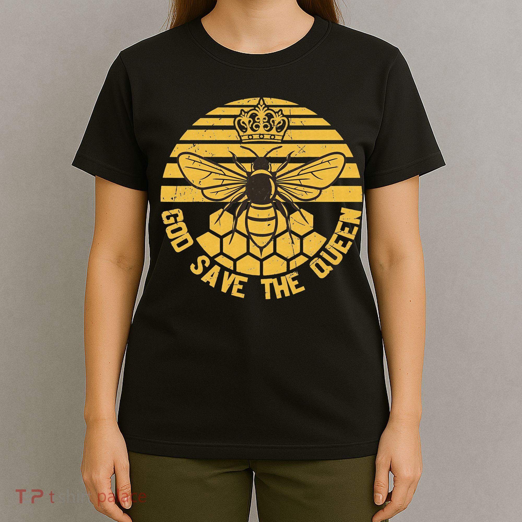 God Save the Queen Save the Bees Vintage T-Shirt