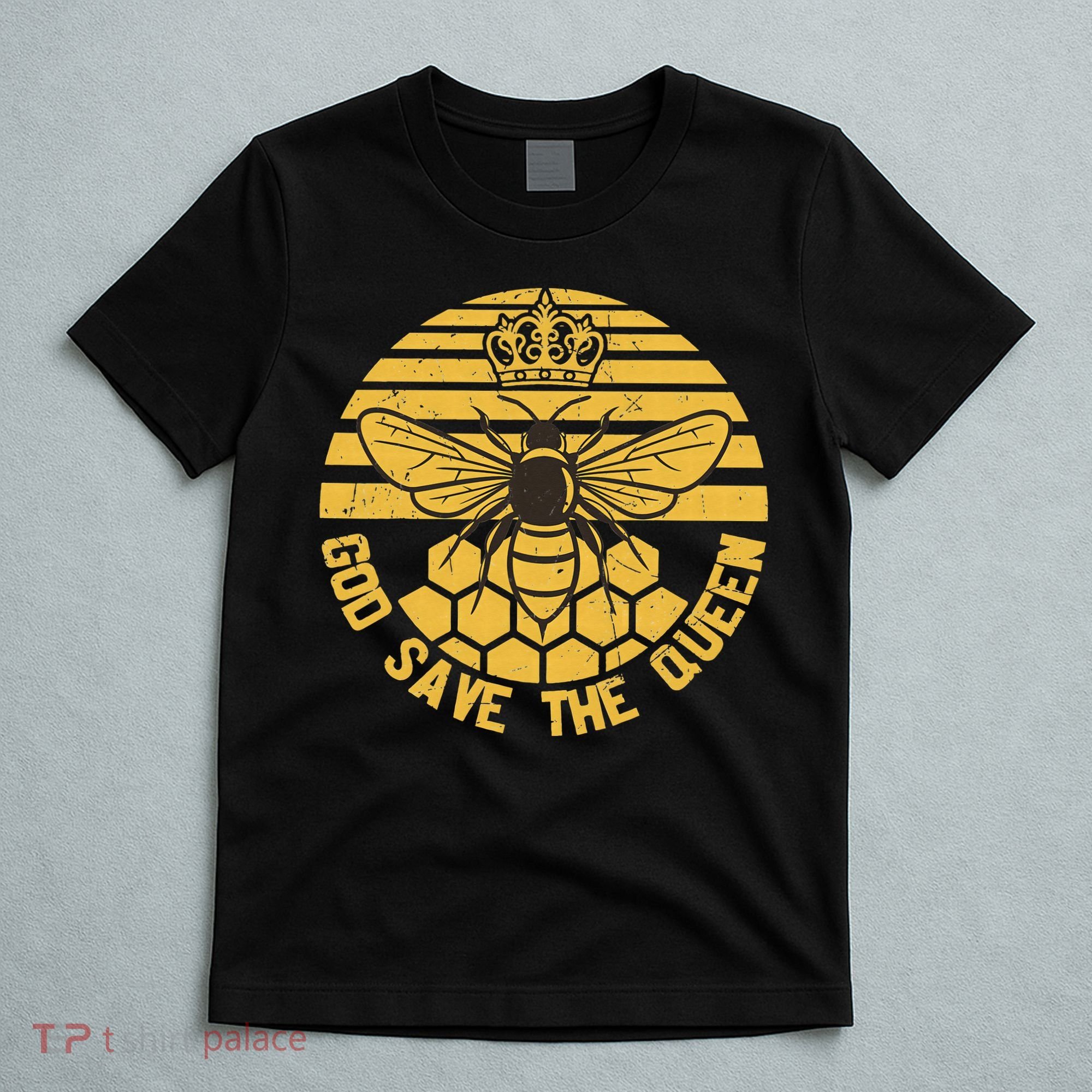 God Save the Queen Save the Bees Vintage T-Shirt