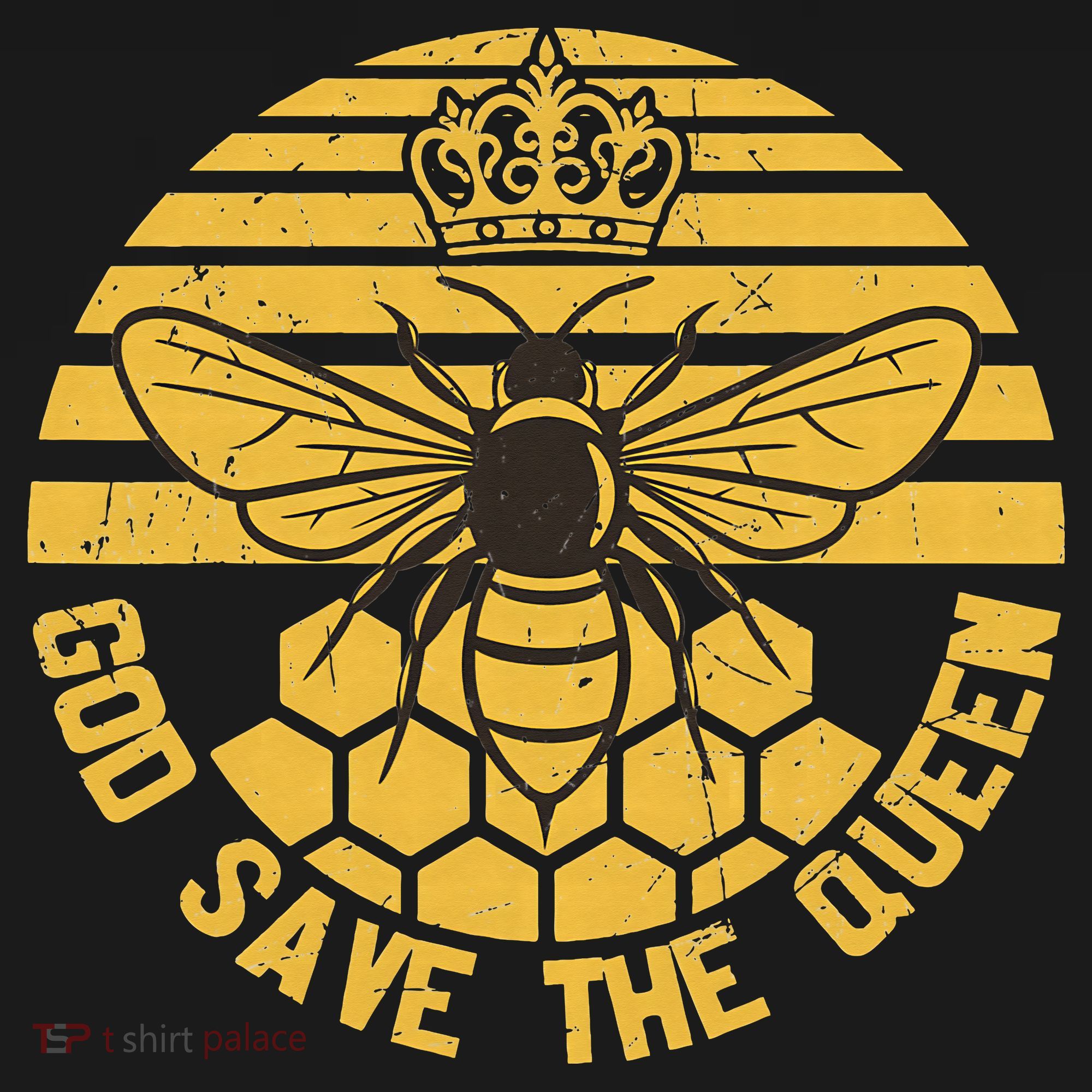 God Save the Queen Save the Bees Vintage T-Shirt
