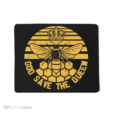 God Save the Queen Save the Bees Vintage Mousepad