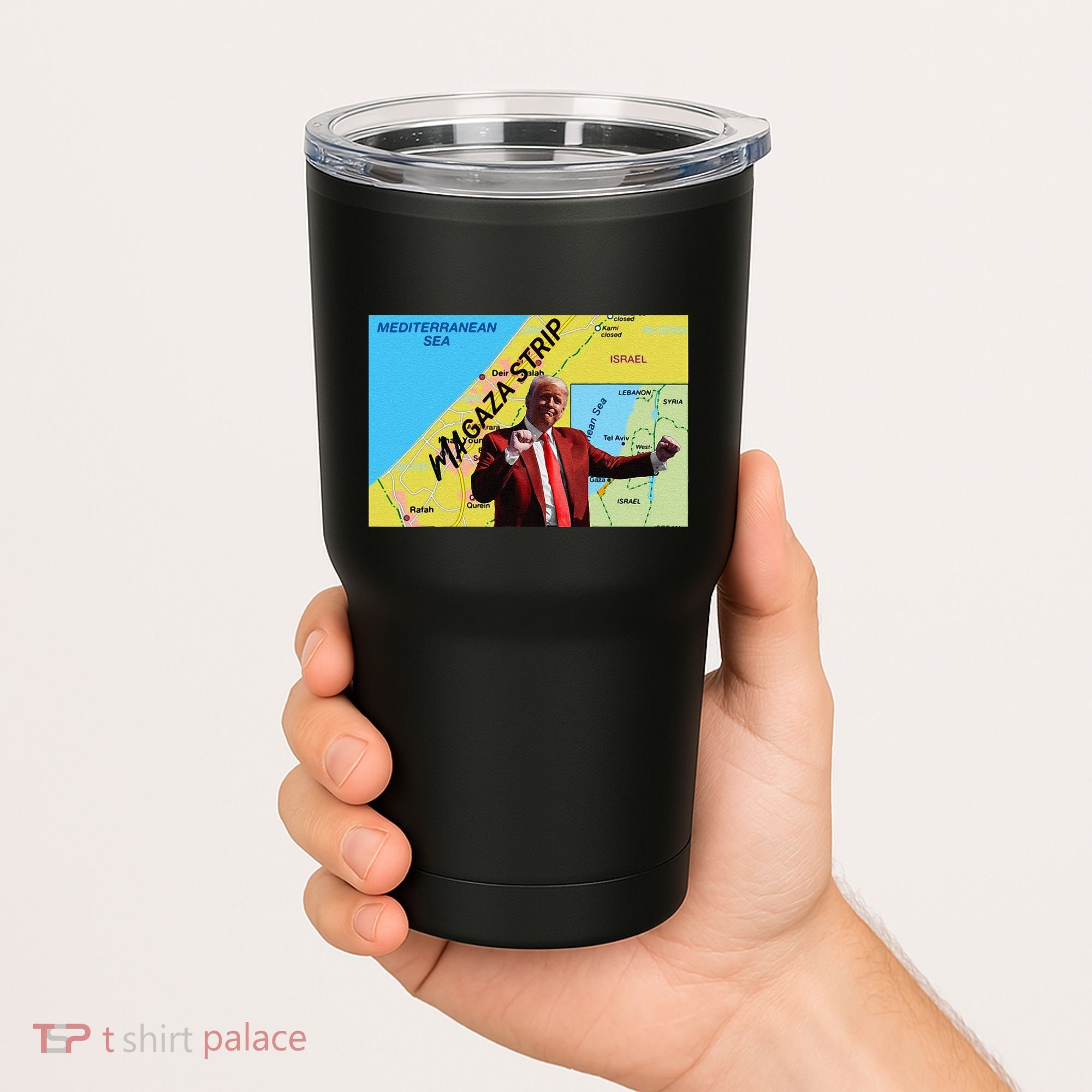 Gaza Strip Trump Magaza Strip Tumbler