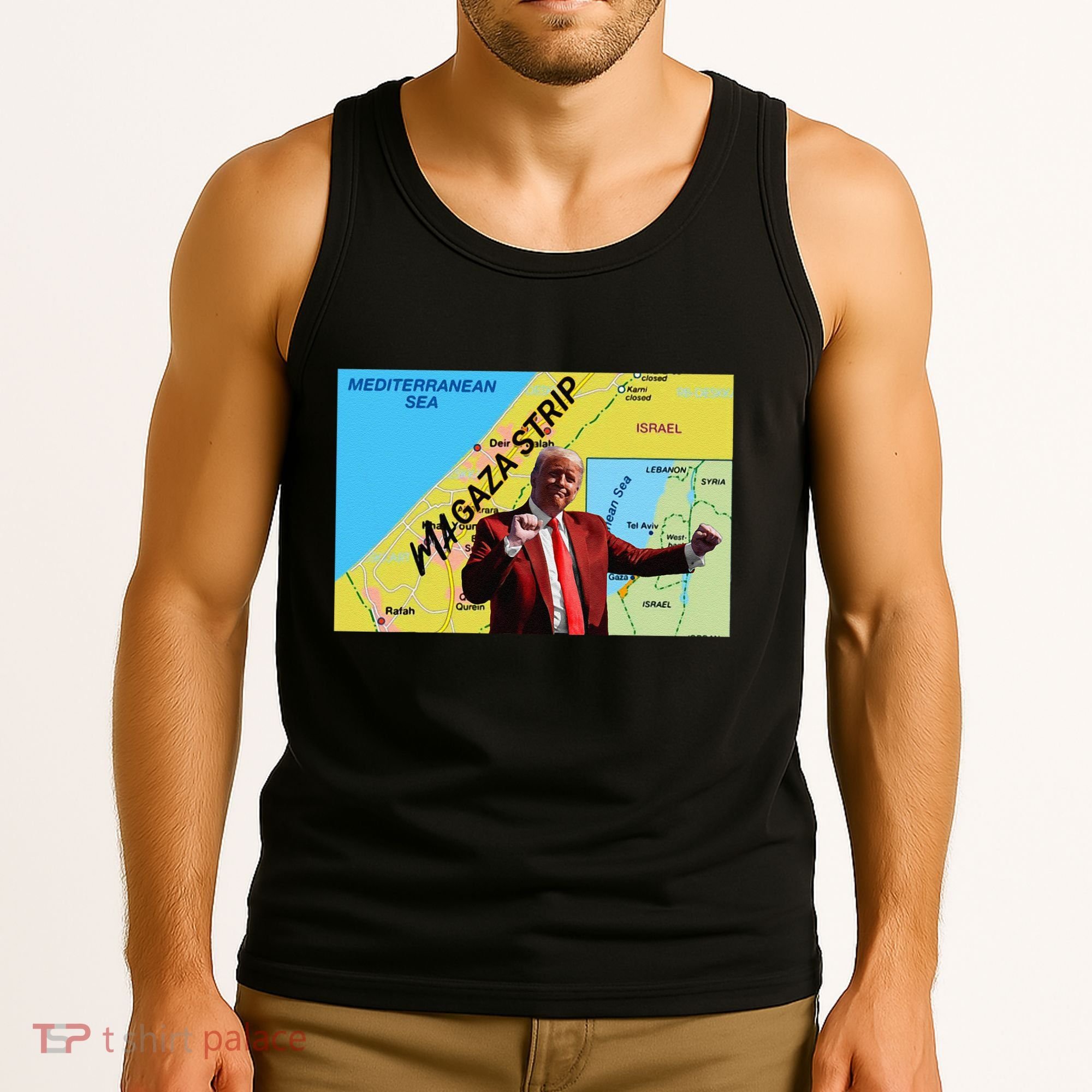 Gaza Strip Trump Magaza Strip Tank Top