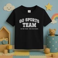 Go Sports Team Do The Thing Win The Points Funny Athletic Toddler T-Shirt thumb 3