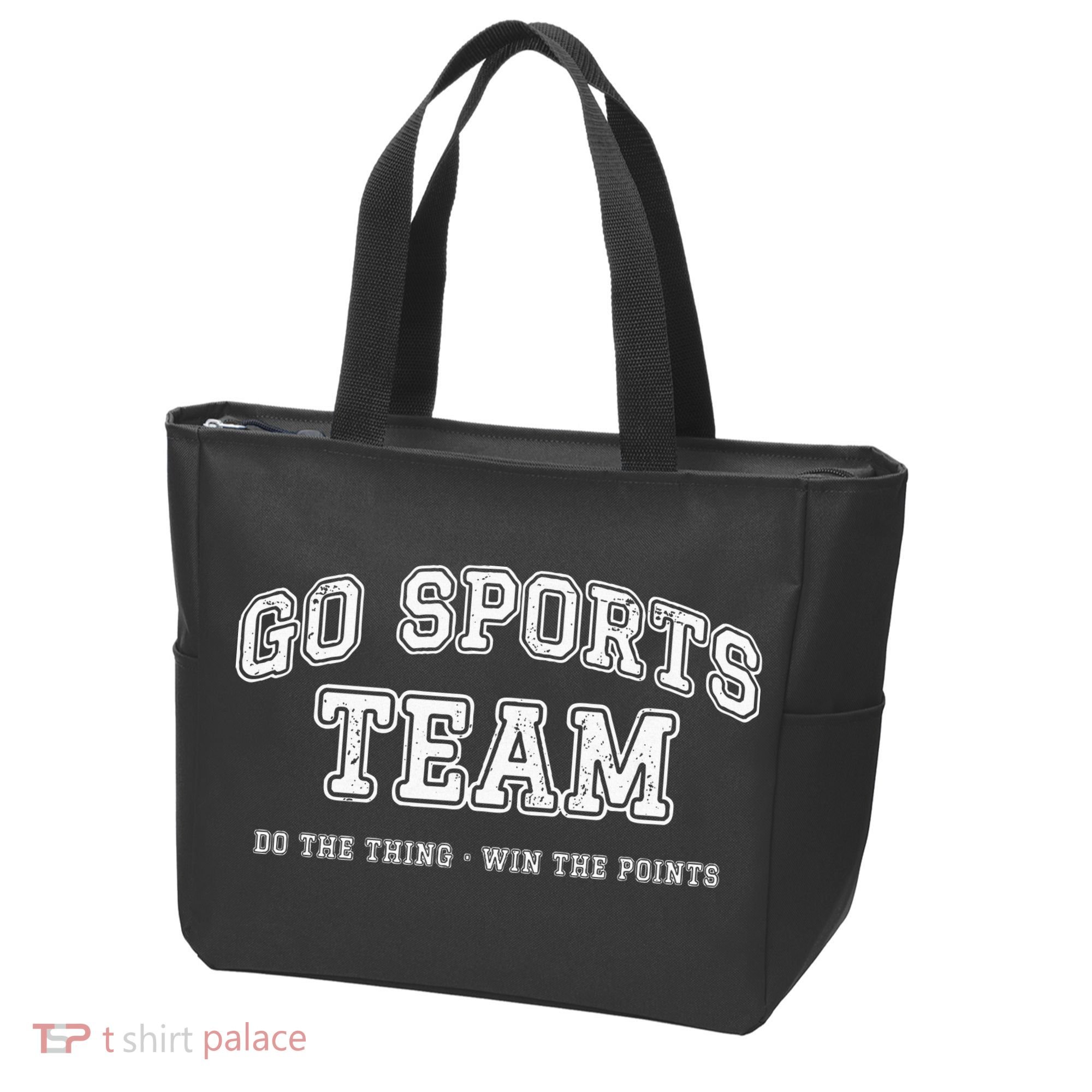 Go Sports Team Do The Thing Win The Points Funny Athletic Tote Bag