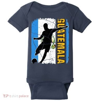 Guatemalan Soccer Team Guatemala Flag Jersey Baby Bodysuit