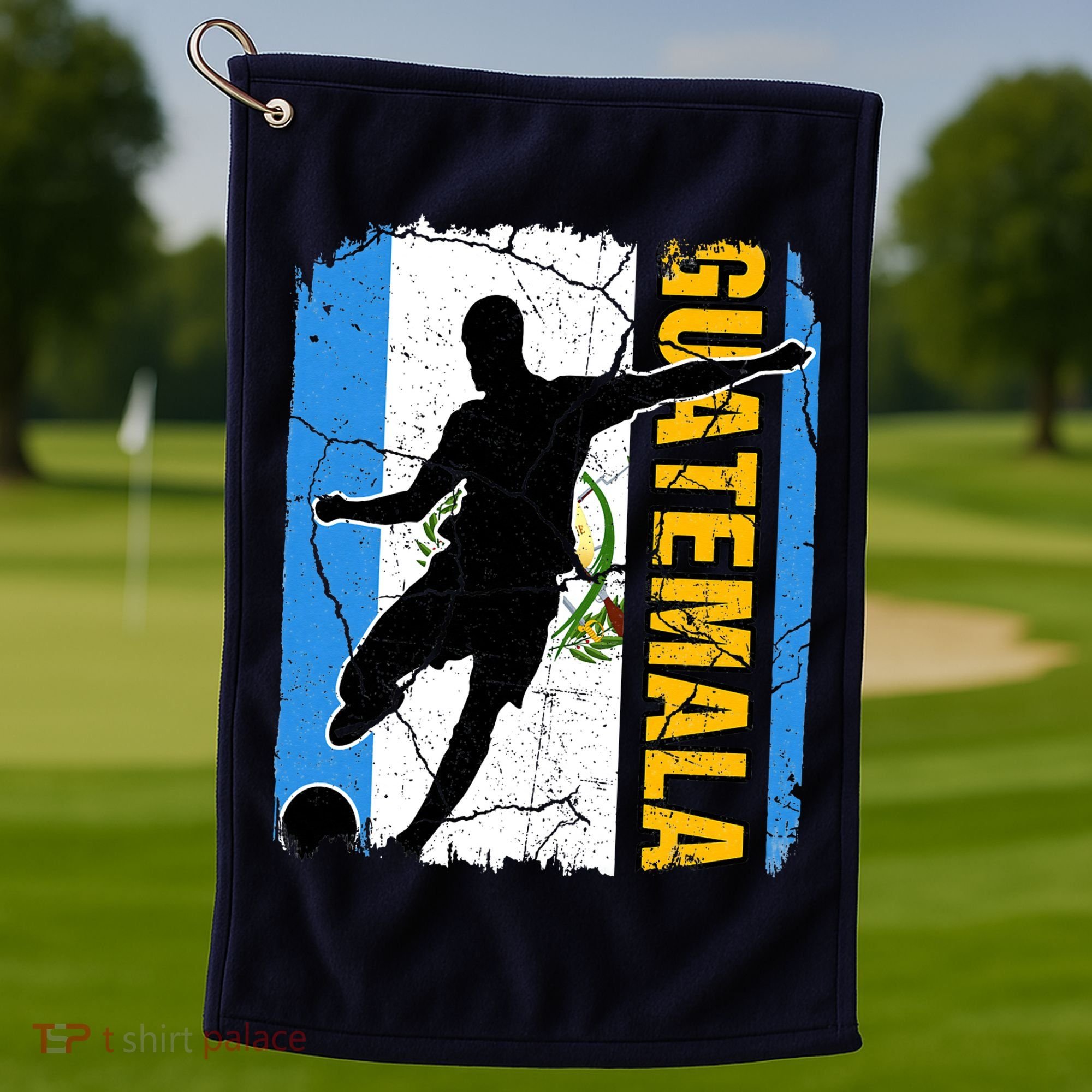 Guatemalan Soccer Team Guatemala Flag Jersey Golf Towel