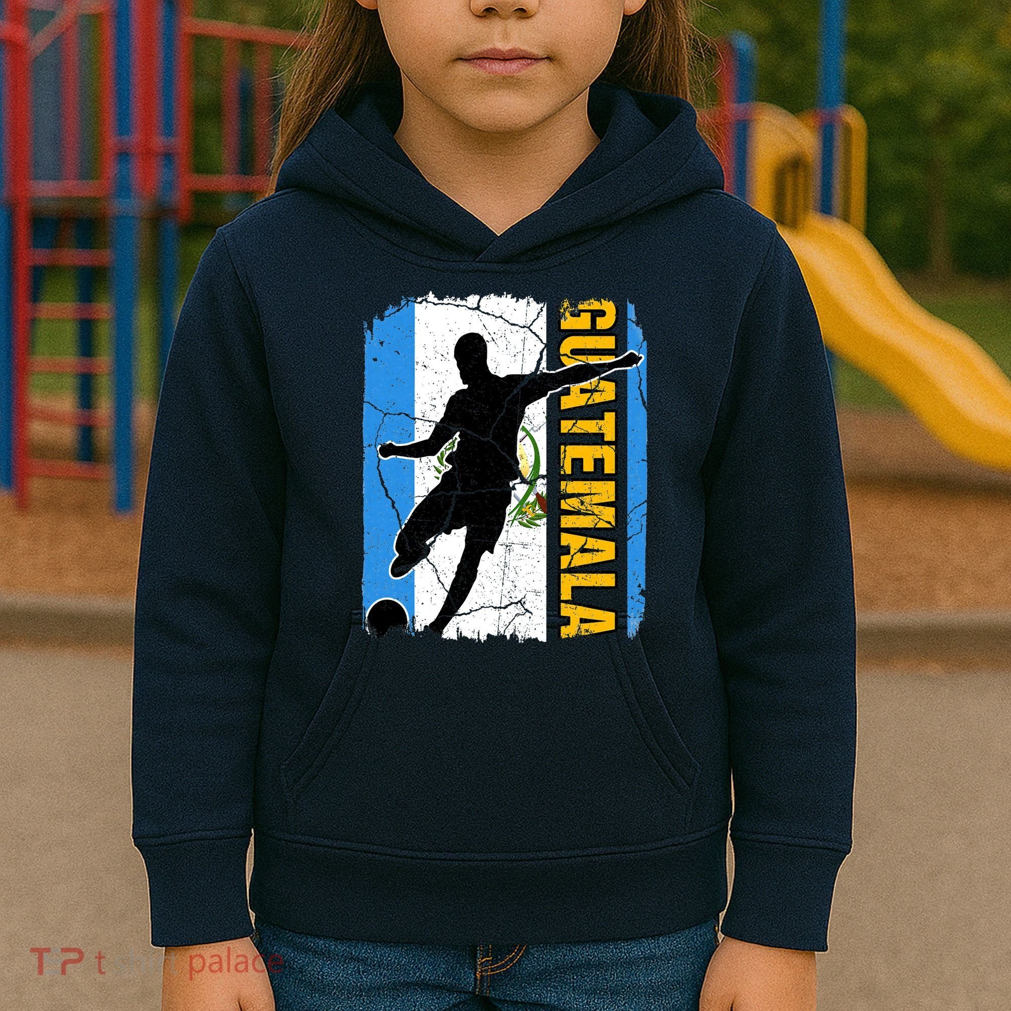Guatemalan Soccer Team Guatemala Flag Jersey Kids Hoodie