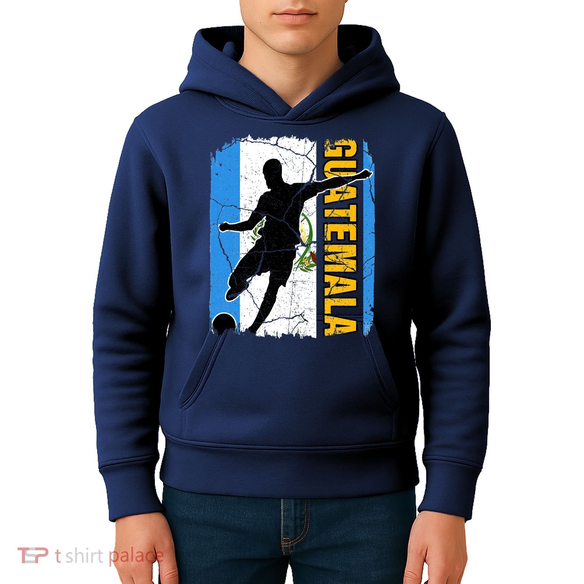 Guatemalan Soccer Team Guatemala Flag Jersey Kids Hoodie