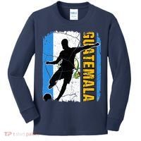 Guatemalan Soccer Team Guatemala Flag Jersey Kids Long Sleeve Shirt thumb 0