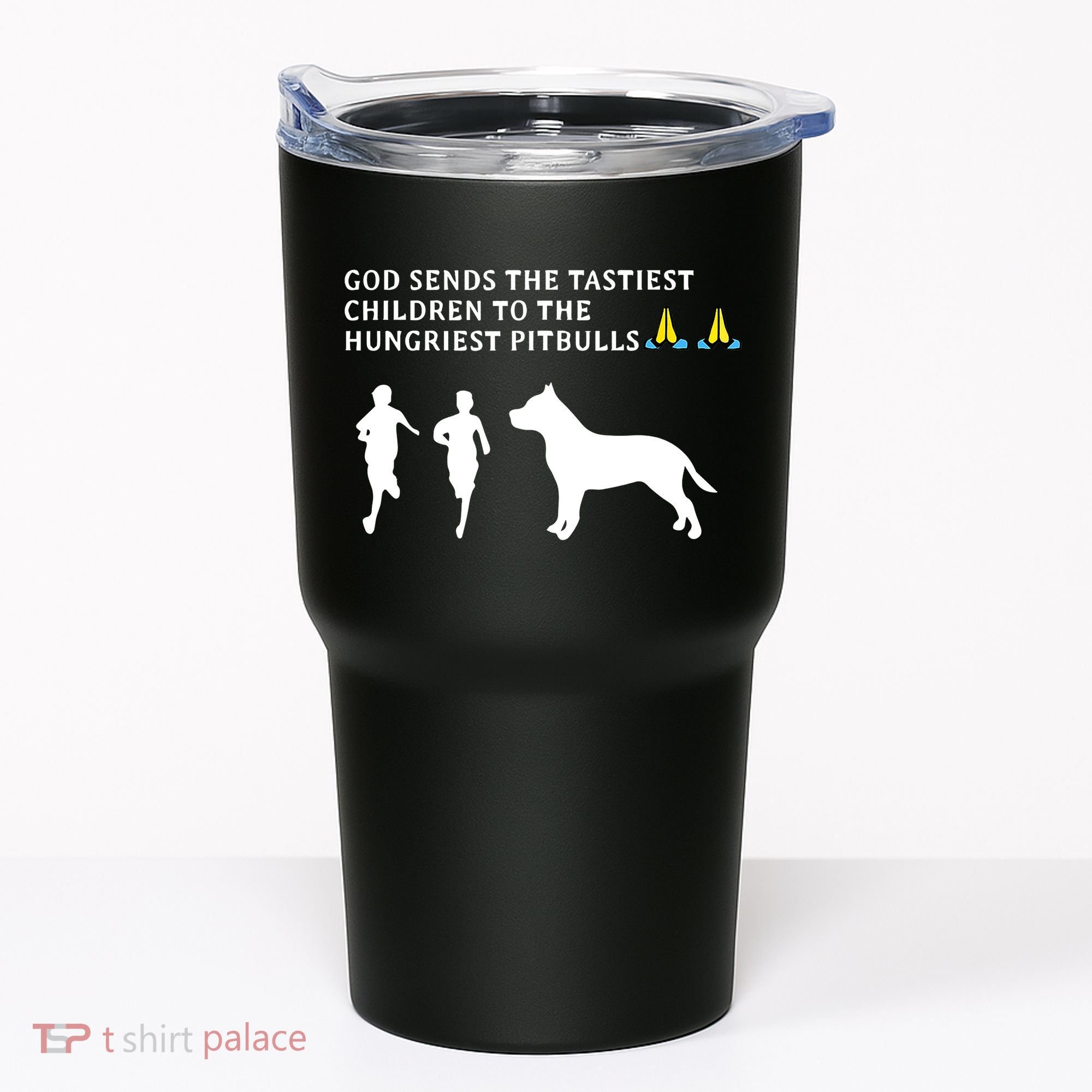 god sends tastiest children to hungriest pitbulls Tumbler