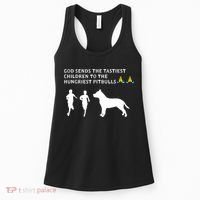 god sends tastiest children to hungriest pitbulls Women's Tank Top thumb 0