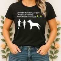 god sends tastiest children to hungriest pitbulls Women's T-Shirt thumb 2