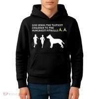 god sends tastiest children to hungriest pitbulls Kids Hoodie thumb 4