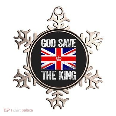 God Save The King Charles III Tee UK Flag Top King Charles Ornament