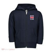 God Save The King Charles III Tee UK Flag Top King Charles Toddler Zip Fleece Hoodie thumb 0