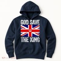 God Save The King Charles III Tee UK Flag Top King Charles Hoodie thumb 0