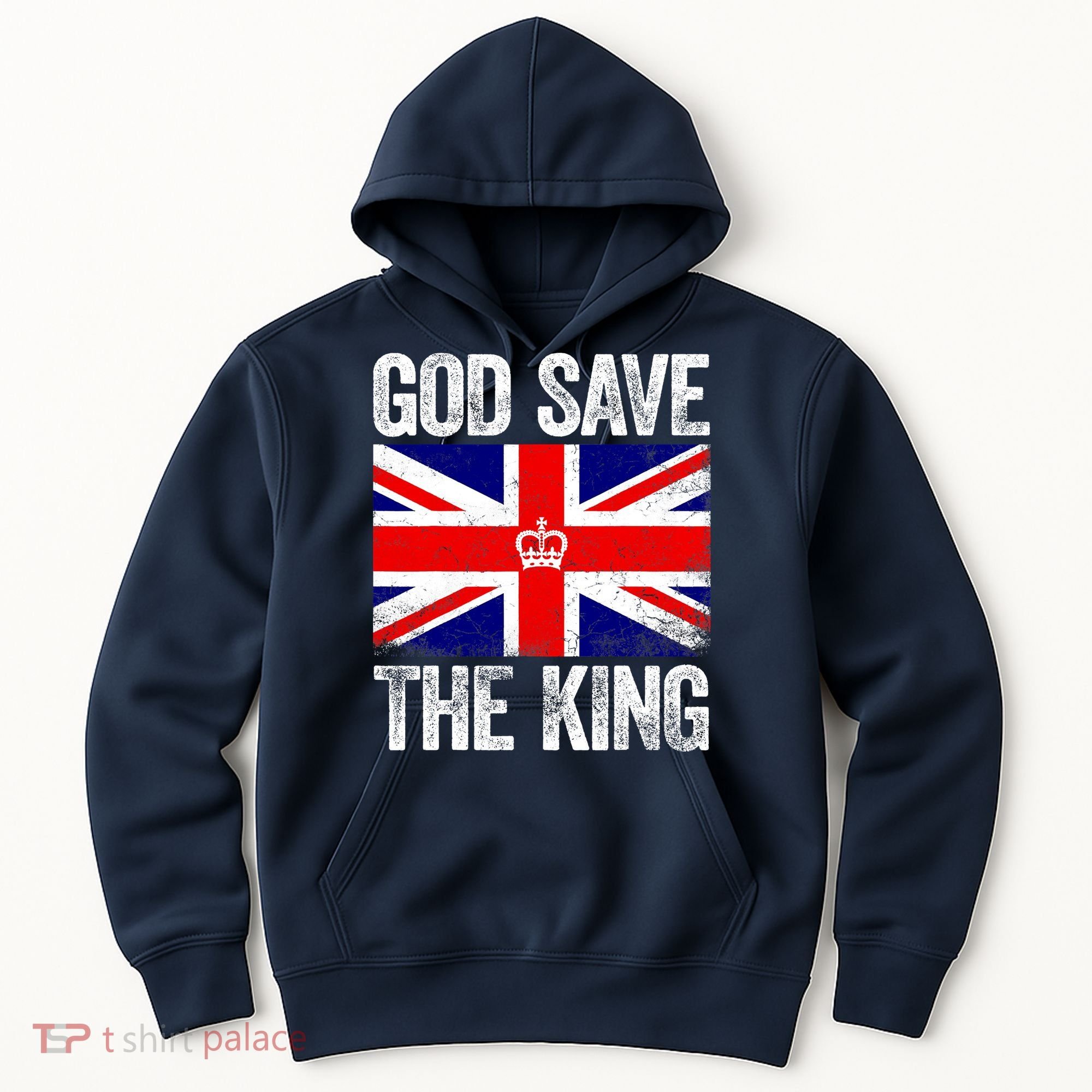 God Save The King Charles III Tee UK Flag Top King Charles Hoodie