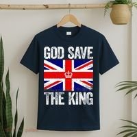 God Save The King Charles III Tee UK Flag Top King Charles T-Shirt thumb 2