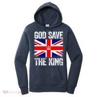 God Save The King Charles III Tee UK Flag Top King Charles Women's Hoodie thumb 0
