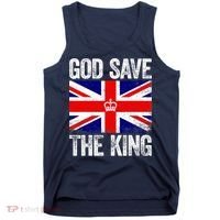 God Save The King Charles III Tee UK Flag Top King Charles Tank Top thumb 0