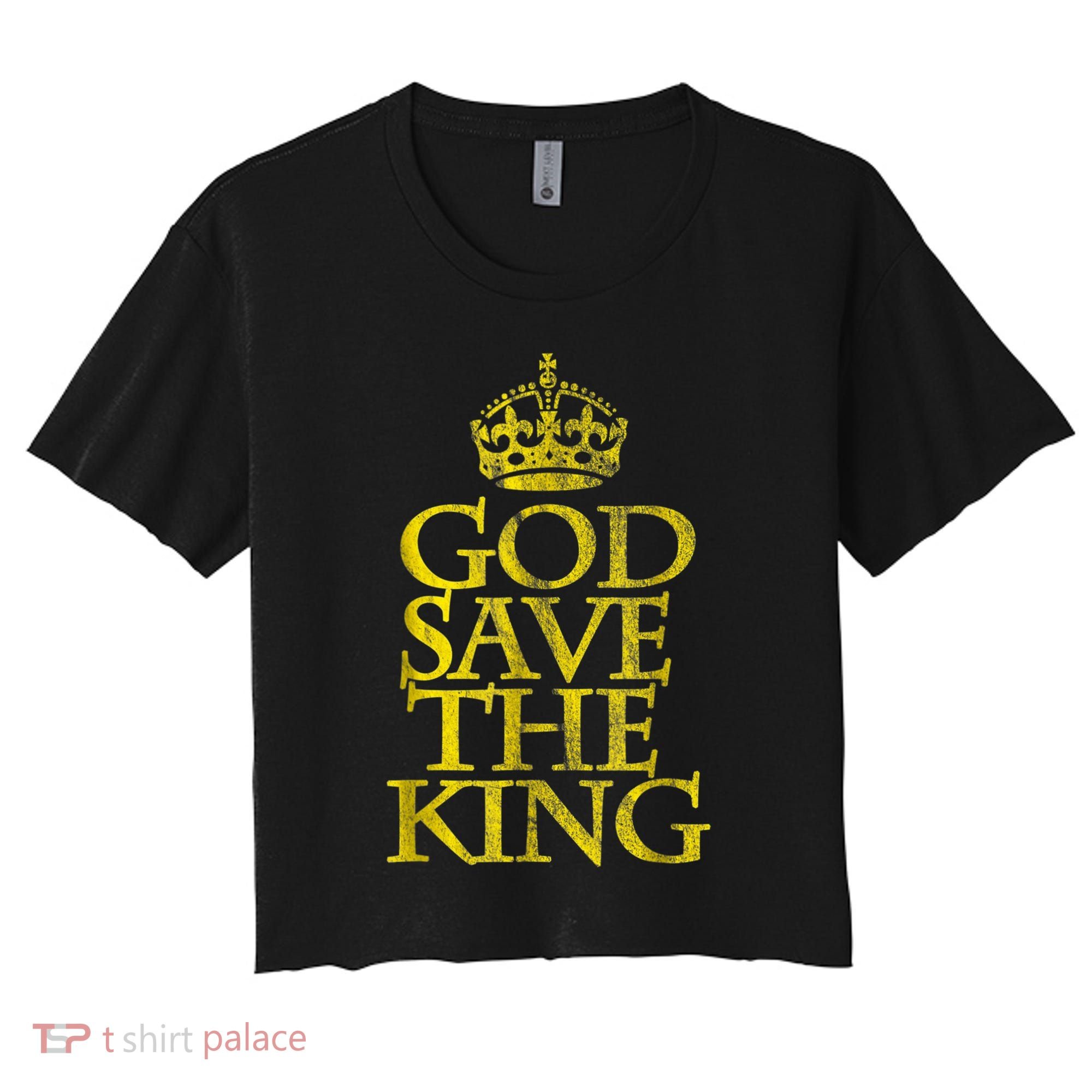God Save The King King Charles III Apparel Women's Crop Top Tee