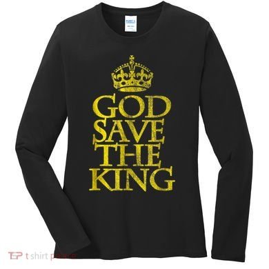 God Save The King King Charles III Apparel Women's Long Sleeve Shirt