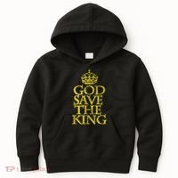 God Save The King King Charles III Apparel Kids Hoodie thumb 0
