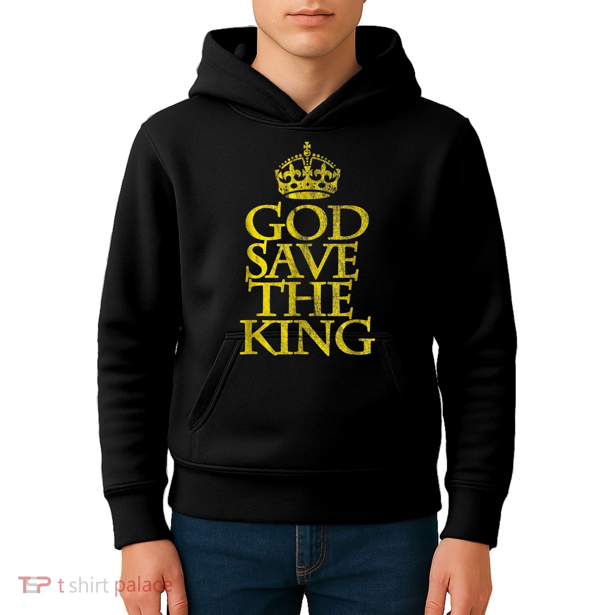 God Save The King King Charles III Apparel Kids Hoodie
