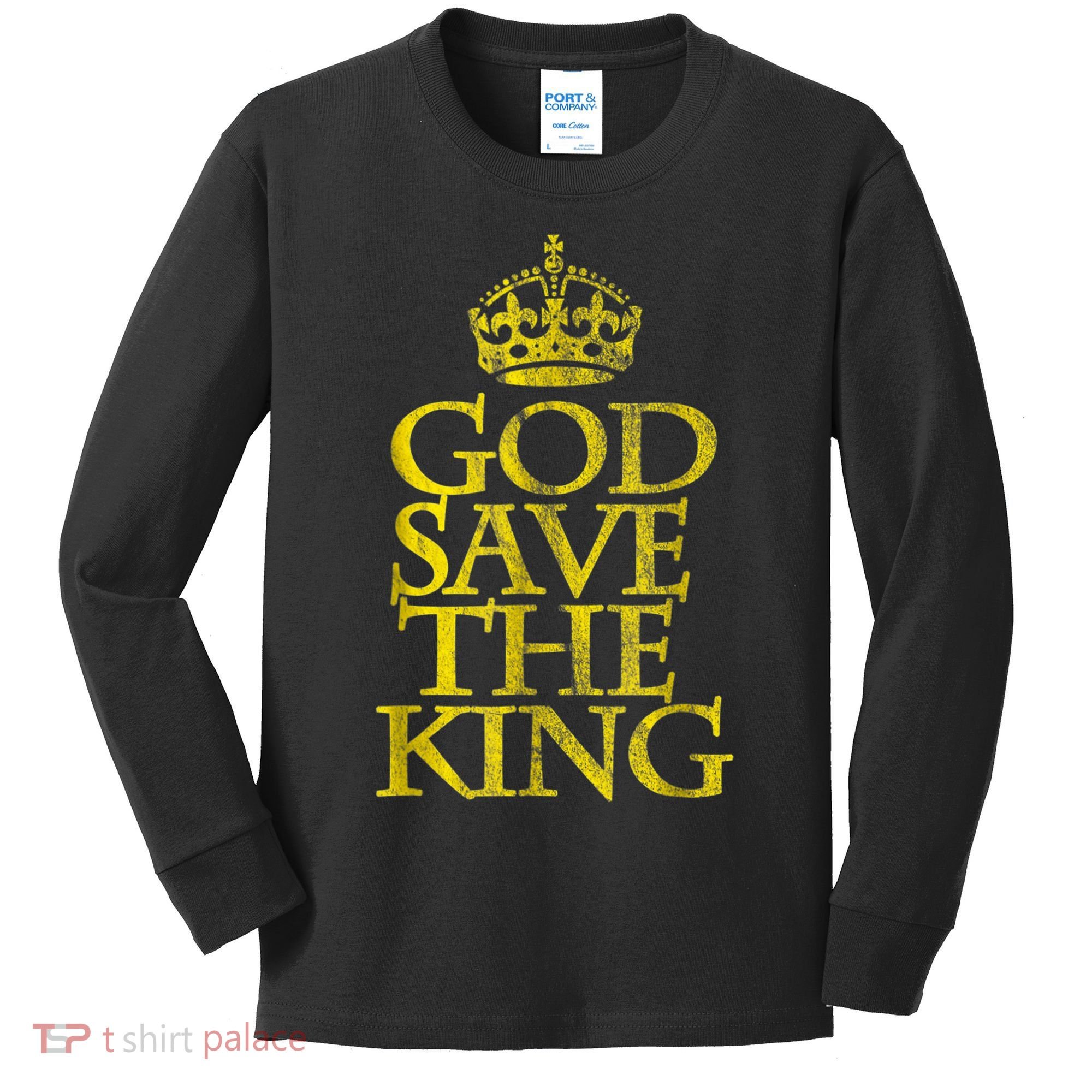 God Save The King King Charles III Apparel Kids Long Sleeve Shirt