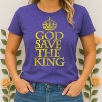 God Save The King King Charles III Apparel Women's T-Shirt thumb 2