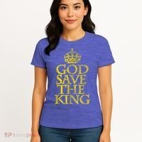 God Save The King King Charles III Apparel Women's T-Shirt thumb 4