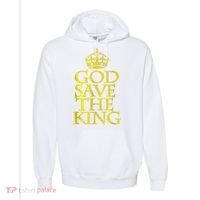 God Save The King King Charles III Apparel Comfort Colors Garment-Dyed Hooded Sweatshirt thumb 0