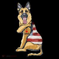 German Shepherd Tattoo Dog I Love Dad Fathers Day Coffee Mug thumb 5