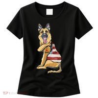 German Shepherd Tattoo Dog I Love Dad Fathers Day Women's T-Shirt thumb 0