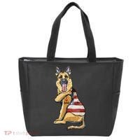 German Shepherd Tattoo Dog I Love Dad Fathers Day Tote Bag thumb 0
