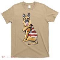German Shepherd Tattoo Dog I Love Dad Fathers Day T-Shirt thumb 0