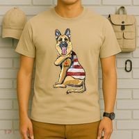 German Shepherd Tattoo Dog I Love Dad Fathers Day T-Shirt thumb 6