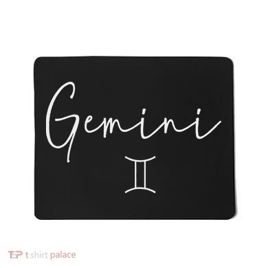 Gemini Sign Trendy Minimalist Zodiac Mousepad