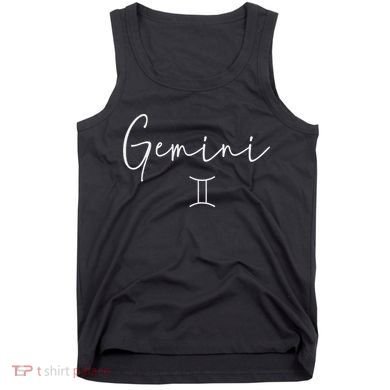 Gemini Sign Trendy Minimalist Zodiac Tank Top