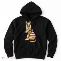German Shepherd Tattoo Dog I Love Dad Fathers Day Hoodie thumb 0