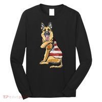 German Shepherd Tattoo Dog I Love Dad Fathers Day Long Sleeve Shirt thumb 0
