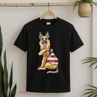 German Shepherd Tattoo Dog I Love Dad Fathers Day T-Shirt thumb 2