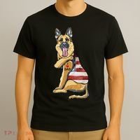 German Shepherd Tattoo Dog I Love Dad Fathers Day T-Shirt thumb 3