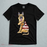 German Shepherd Tattoo Dog I Love Dad Fathers Day T-Shirt thumb 5
