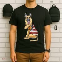 German Shepherd Tattoo Dog I Love Dad Fathers Day T-Shirt thumb 6