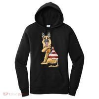 German Shepherd Tattoo Dog I Love Dad Fathers Day Women's Hoodie thumb 0
