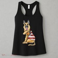 German Shepherd Tattoo Dog I Love Dad Fathers Day Women's Tank Top thumb 3