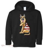 German Shepherd Tattoo Dog I Love Dad Fathers Day Toddler Hoodie thumb 0