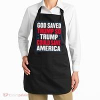 God Saved Trump So Trump Could Save America Apron thumb 2